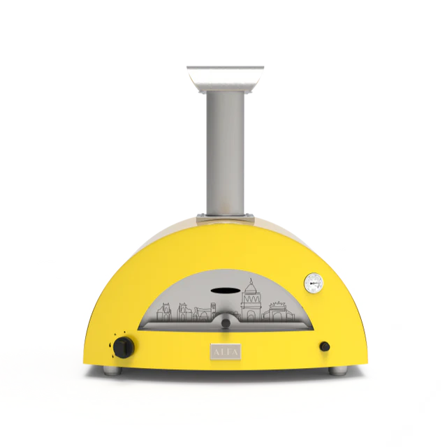 Alfa 2 Pizze Moderno Hybrid Pizza Oven Gas or Wood Cooks 2 pizzas