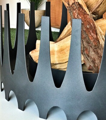 Charcoal Color wood burning Royalfire- Modfire Outdoor fireplace