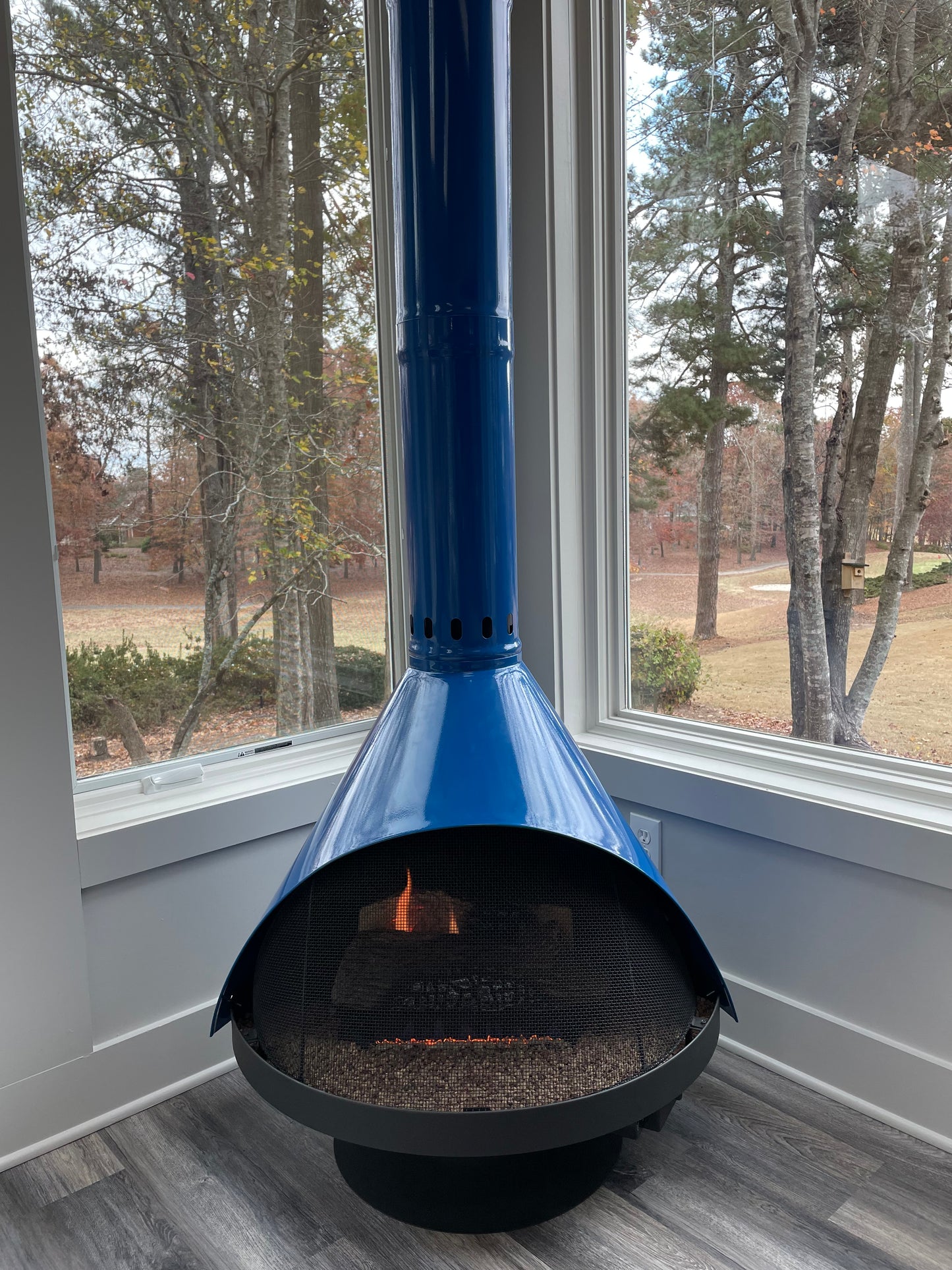 Malm 30” Zircon Freestanding Wood Burning Fireplace