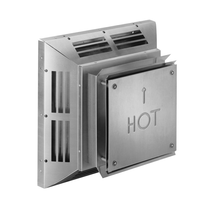 DuraVent 4” x 6 5⁄8” Square Horizontal Termination Cap
