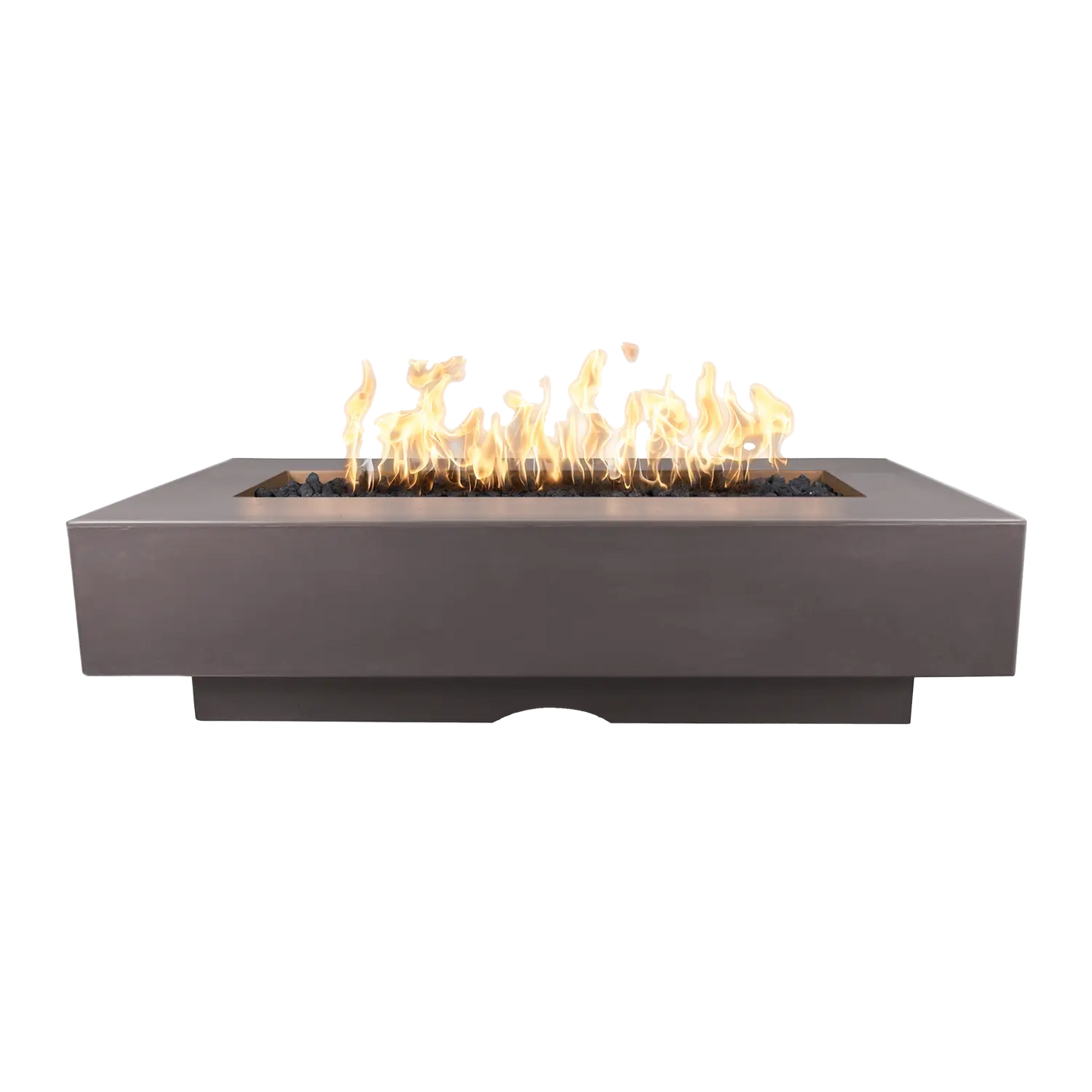 Del Mar GFRC Concrete Rectangle Natural Gas Fire Pit Table
