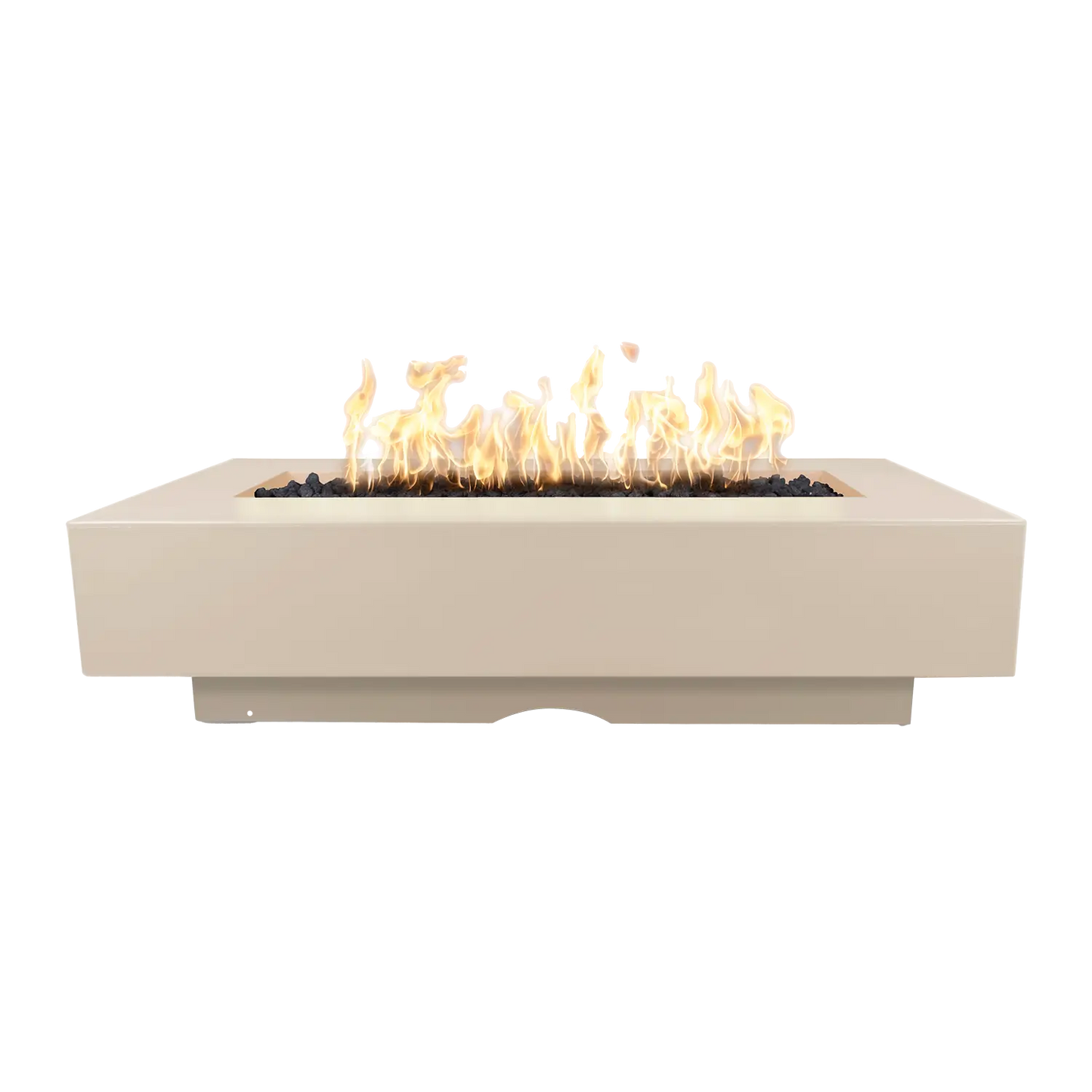 Del Mar GFRC Concrete Rectangle Natural Gas Fire Pit Table