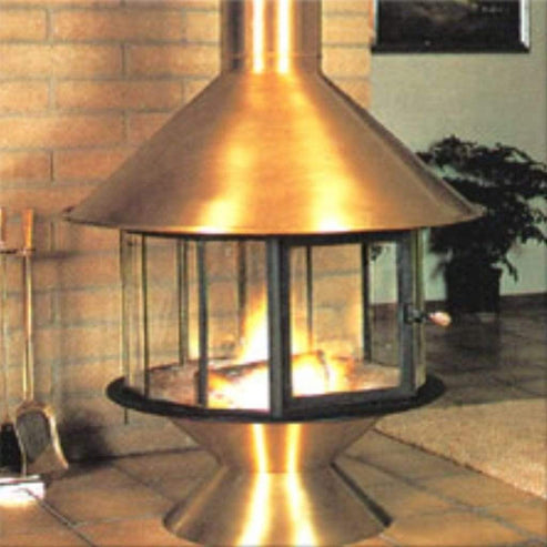 malm photo from the 70s but the style has not changed this is a brass or copper fireplace