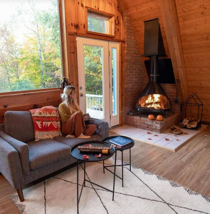 Malm 30” Zircon Freestanding Wood Burning Fireplace