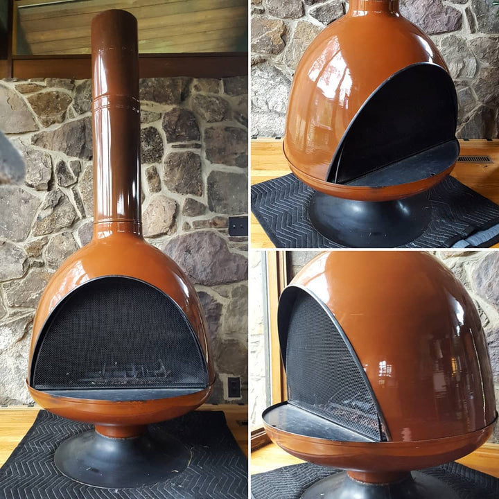 Terra Cotta Fire Drum 3 Drum sTyle Fireplace by Malm Scandinavian Style