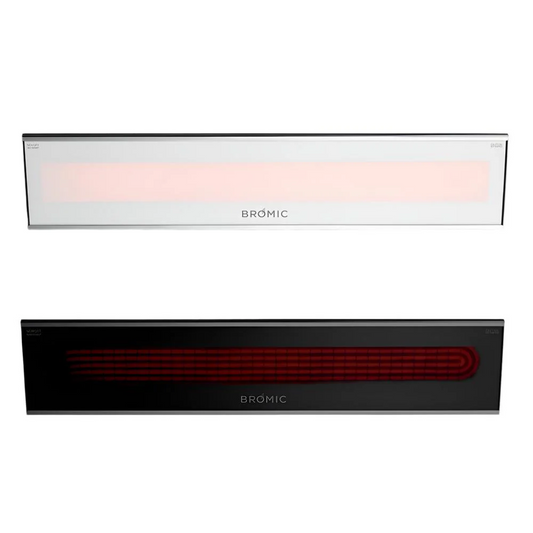 Black and white 4500W Bromic Platinum electric Marine Outdoor heater