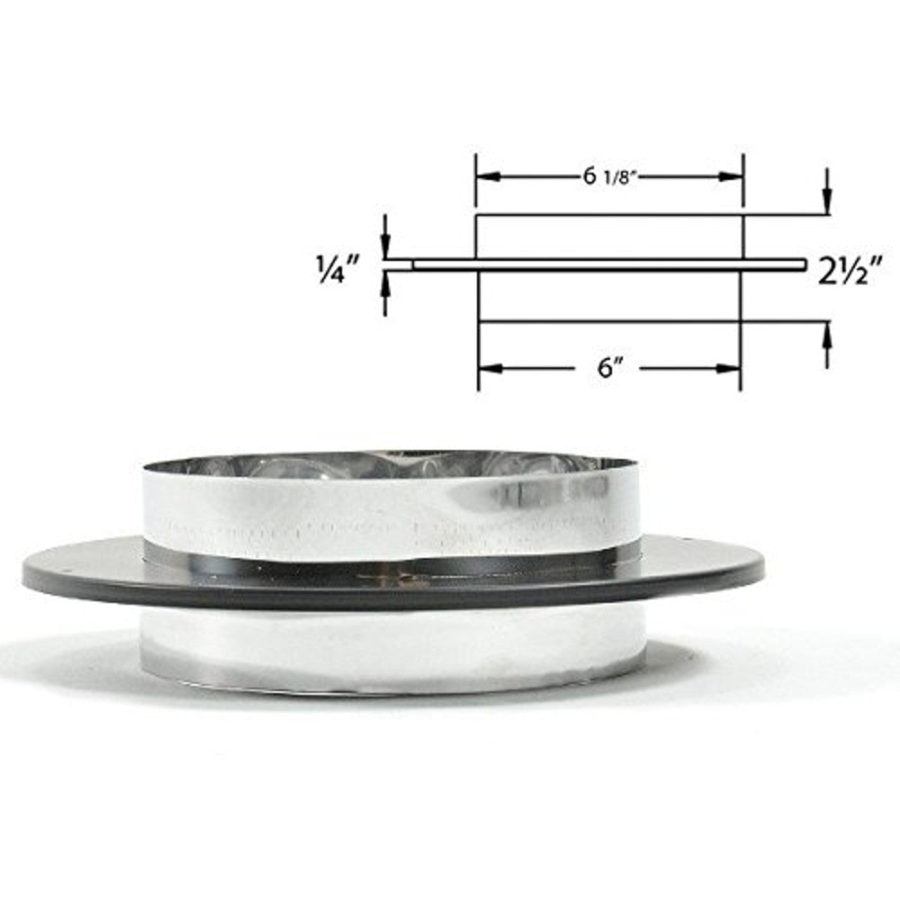 Duravent DVL/DuraBlack Chimney Adapter in 3 sizes 7" 8" 9"