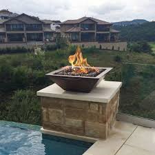 MAYA FIRE BOWL – HAMMERED PATINA COPPER