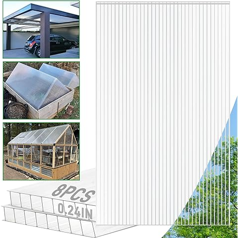 Griffin 8mm Twin Wall AF Clear Polygal Panels - Unbreakable High Impact Panels