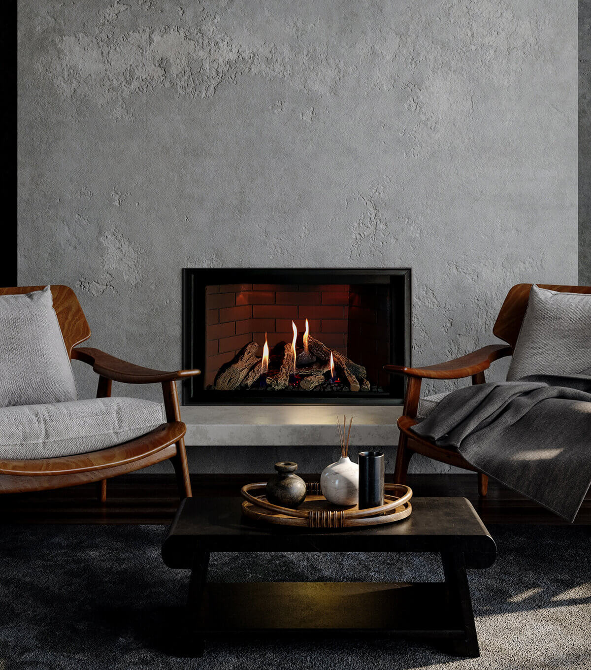 Montigo DelRay Square DRSQ34 Fireplace Full Load