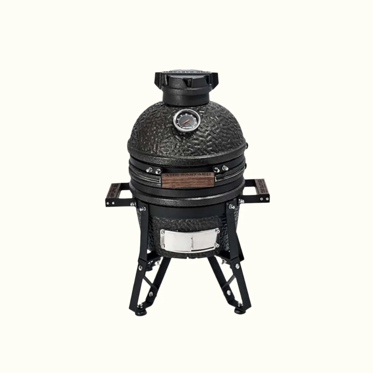 Freestanding BSTRD Urban compact kamado grill, outdoor cooking grill