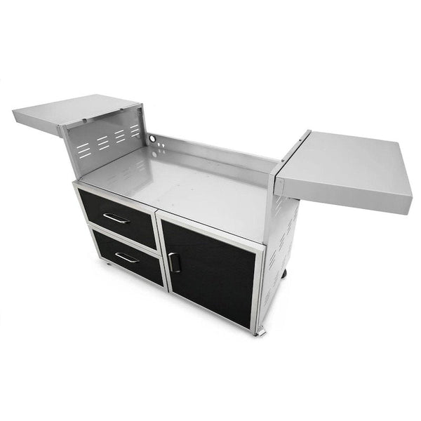 Wildfire Ranch PRO 42-Inch Black Stainless Steel Grill Cart
