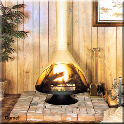 Malm 30” Zircon Freestanding Wood Burning Fireplace