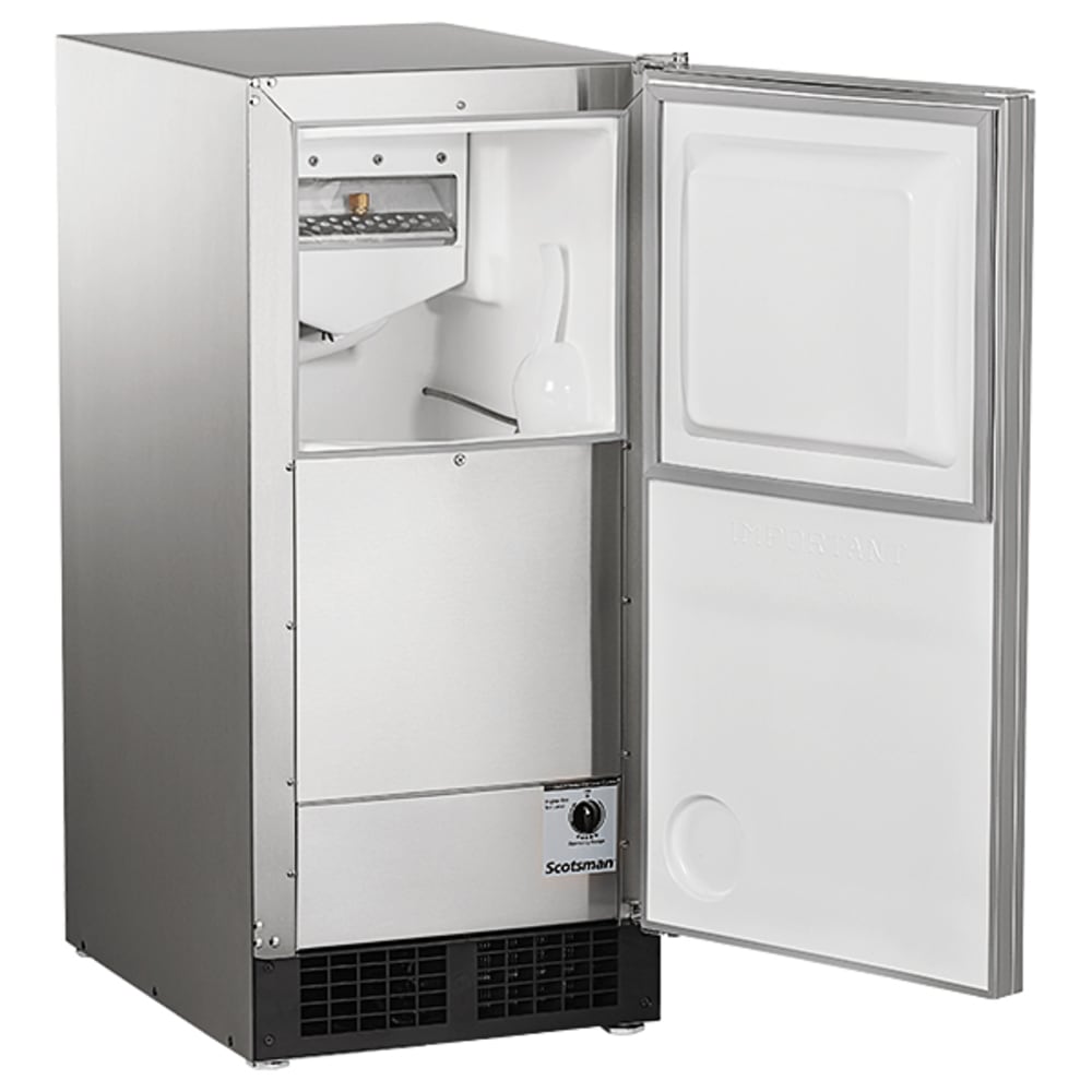 Undercounter Ice Machine, Top Hat Ice Machine, 15"W Ice Machine, Ice Machine, Air Cooled, Pump Drain, Gravity Drain
