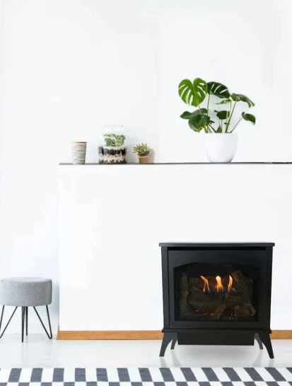 Spirit All Steel Stove Propane or Natural Gas with Log Burner set Included Vent Free