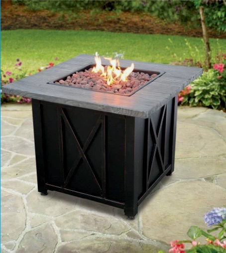 Endless Summer Fire Pit Table 30 by 30 by 24" High