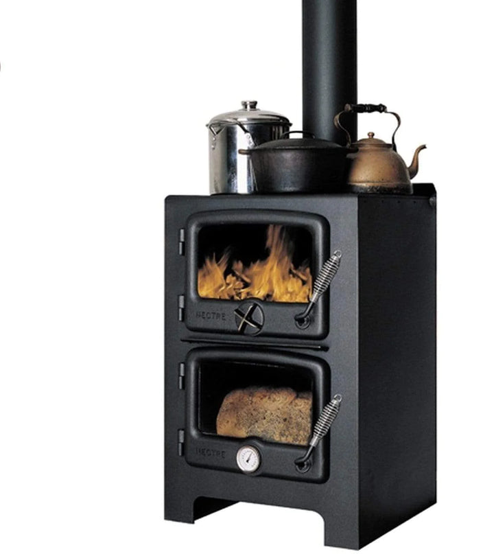 Cook your food, heat your Tea and heat your home and cabin with this dual purpose hybrid wood stove oven area for cooking and baking while also heating your home or cabin