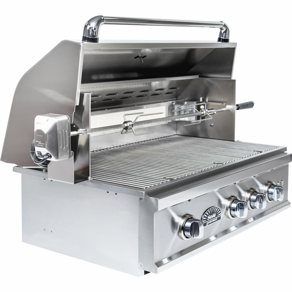 Sole Gourmet, Tr Series, Built-in 3-burner, Grill, Smokey Mountain, LED Controls