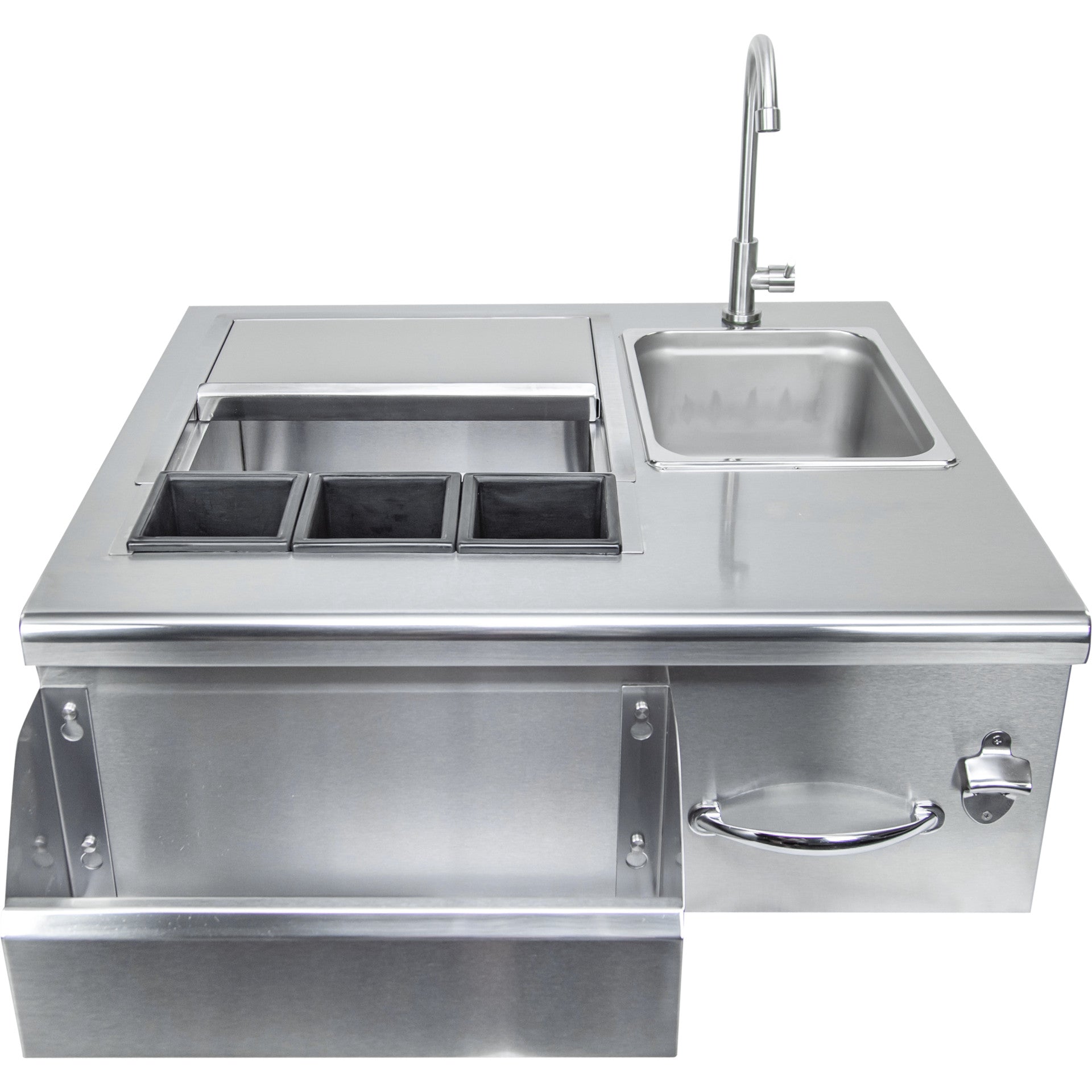 Sole Gourmet, Tr Series, Built-in 5-burner, Grill, Smokey Mountain, Led Controls, Luxury Series, Double Side Burner, Infrared Sear Burner, Infrared, Grill Cover, Double Door, Flat Frame, Enclosed Door/drawer Combo, Enclosed Trash Drawer, Enclosed Towel, Build-in Bartender, Cooler, Sink & Faucet