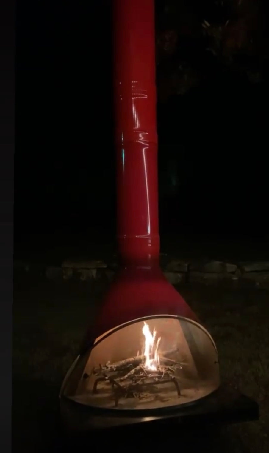 Red Wood Burning Malm Zircon high Sierra Fireplace