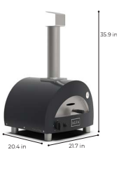 This is the Grey Alfa Portable Pizza Oven. Thicker walls, and dual brick floor makes this Better than the Ooni Pizza Oven and Blackstone Pizza Oven