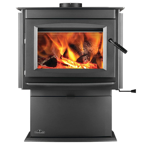 Napoleon S25 Freestanding wood burning stove hybrid and efficient. one of the cleanest and best made stoves you can buy. Being above teh75% effeciancy for the EPA this unit you can apply for the federal tax credit and this unit is a solid choice from a tried and true manufacturer