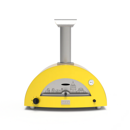Alfa 2 Pizze Moderno Hybrid Pizza Oven Gas or Wood Cooks 2 pizzas