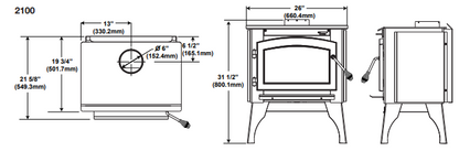 Timberwolf 2100 Economizer Wood Stove