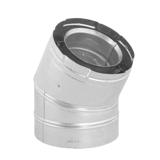 DuraVent 4” x 6 5⁄8” DirectVent Pro 30˚ Elbow (galvanized)