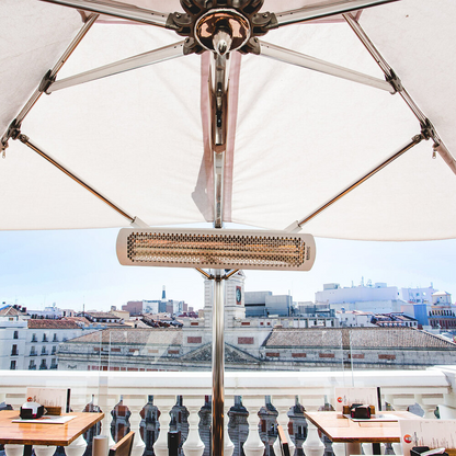 Patio Umbrella, Hanged 6000W Bromic Tungsten smart-heat Electric Outdoor heater