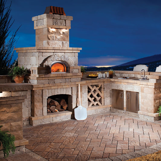 Chicago Brick Oven CBO 750 DIY KIT | WOOD FIRED PIZZA OVEN BUNDLE | 38" X 28" COOKING SURFACE