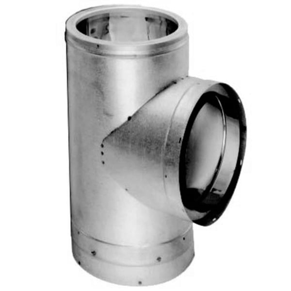 DuraVent 7" Inner Diameter - DuraTech Class A Chimney Pipe - Double Wall - Tee with Cap