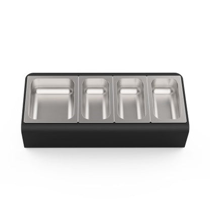 TOPPING STATION 4 TRAYS W/ LIDS