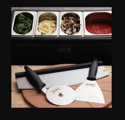 TOPPING STATION 4 TRAYS W/ LIDS