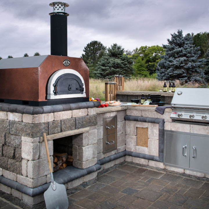 Chicago Brick Oven is a pizza oven that is handmade in the USA. These are made to order specifically for you. 