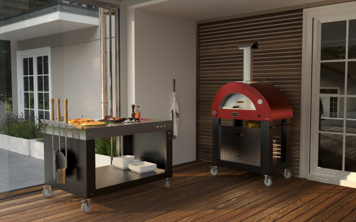 Make your Deck even more beautiful with the Alfa Pizza Oven and prep table