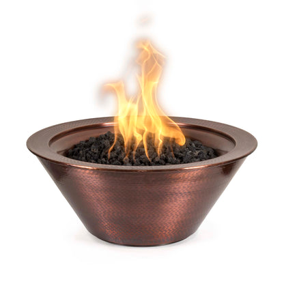 Cazo Hammered Copper Round Fire Bowl