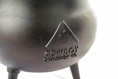 Chuckwagon Cook Pot - Versatile Enamel Coated Open-Fire Cookware, Rust-Resistant, Easy to Clean, Perfect for Frying, Simmering, and Campfire Popcorn