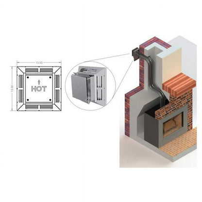 DuraVent 4"x6.625" DirectVent Pro Horizontal Vent Kit For DV Insert