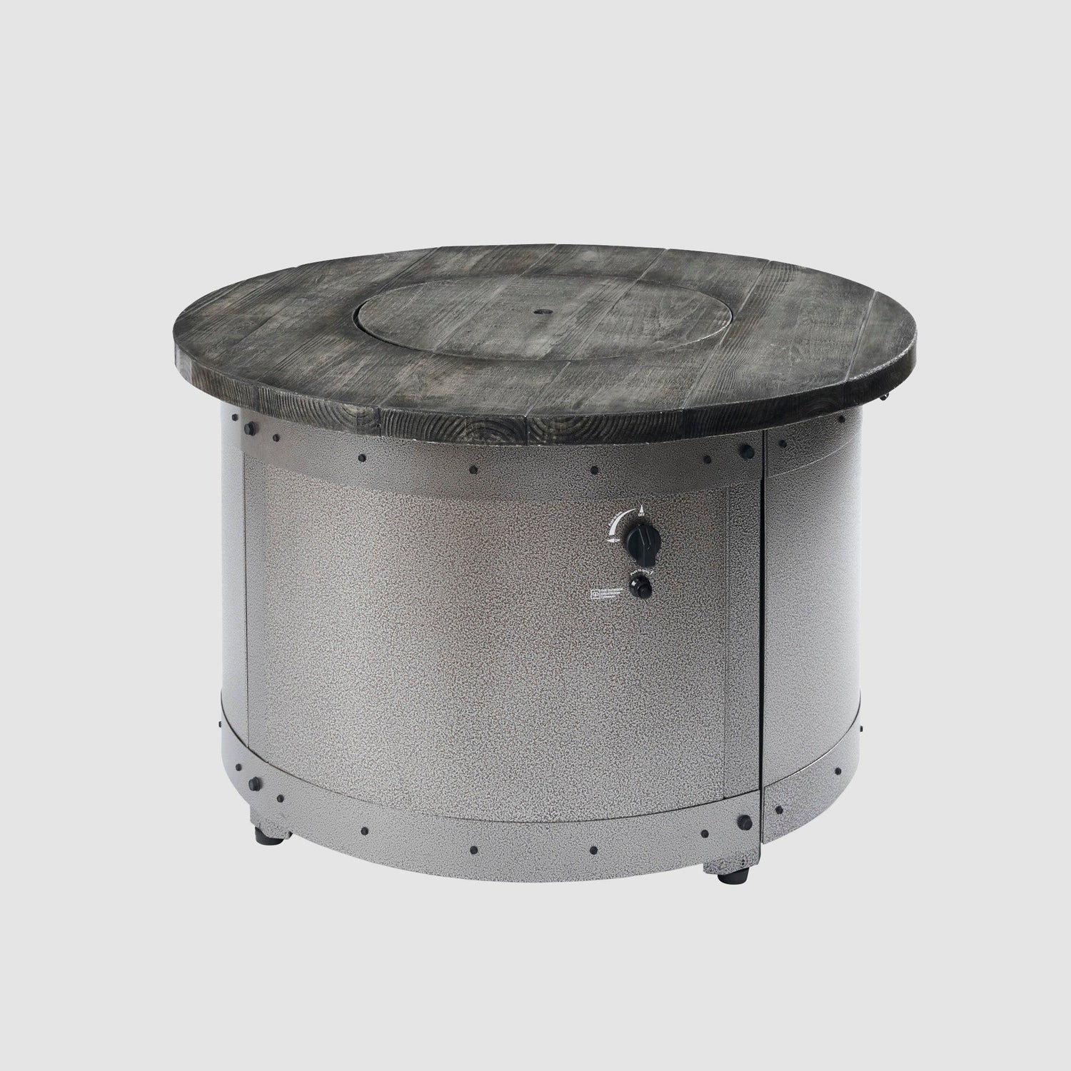 Edison Round Gas Fire Pit Table, Gas Fire Pit Table, Fire Pit Table