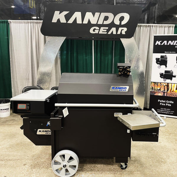 Kando Gear Pellet Smoker is a one of a kind American Made Heart unit made to last in Texas and shipped right to your door anywhere in the US Hawaii and Alaska as well as Canada