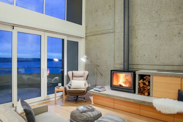 30 Rustic Fireplace Designs That Feel Cabin-Cozy - Firesidea - Wood-Burning Fireplace For Penthouse Cabin