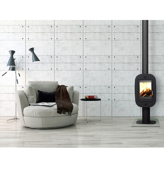 KFD Lidia is the leading quality freestanding cylindrical wood fireplace. This Wood Burning vertical fireplace is handmade and made of the best quality with a 5 year warranty. Hearthstone, Morso, Nectre, Rais & Stuv