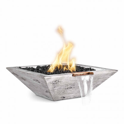 MAYA FIRE & WATER BOWL – WOOD GRAIN CONCRETE