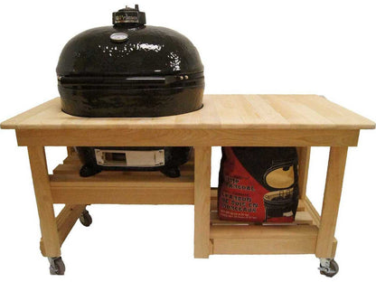 Smokey Mountain, Fireplaces, Primo, Grills, Outdoor Living, Burner, Fire, Primo Ceramic, Grill Head, XL 400, Kamado Grill, Cypress, Table 