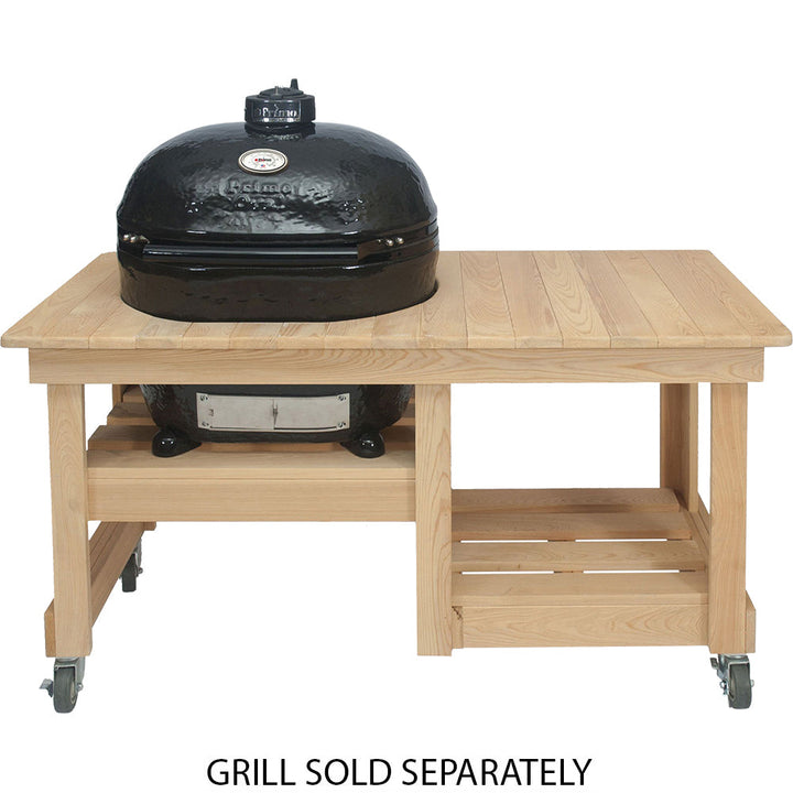 Smokey Mountain, Fireplaces, Primo, Grills, Outdoor Living, Burner, Fire, Primo Ceramic, Grill Head, XL 400, Kamado Grill, Cypress, Table 