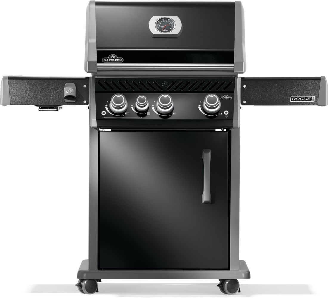 Black rogue pro 425 SIB with hinged infrared side burner