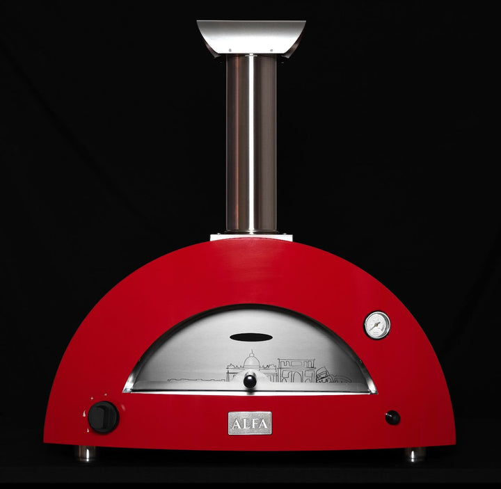 Roma Italian Pizza Oven Hybrid Fuel Gas and Wood and Coal all available with this limited edition Alfa ROMA 2 pizze Pizza oven- holds two pizzas