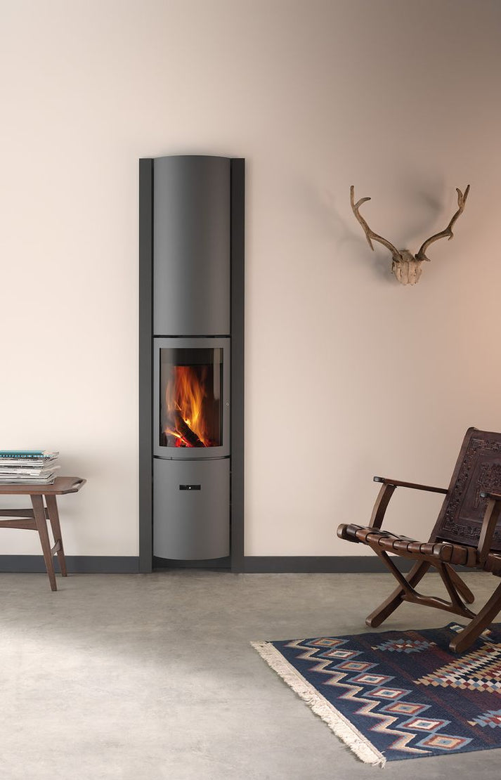 Stûv 30 Compact H 360° rotating 6KW wood burning Stove StûvGrey — free download