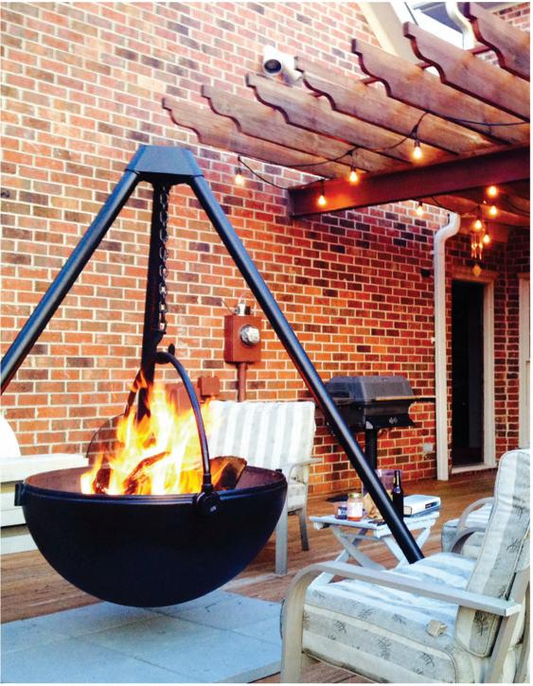 The Cowboy Cauldron The Wrangler 36" With Versatile Fire Pit and Cooking Pot For Chef in All of Us